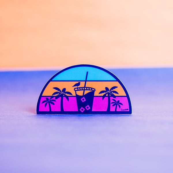 Tropical Iced Drink Sticker
