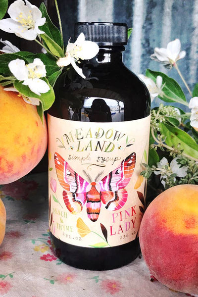 Peach & Thyme Simple Syrup – Carabello Coffee
