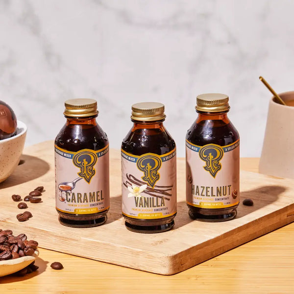 Coffee Syrup Set-vanilla, hazelnut and caramel – Carabello Coffee