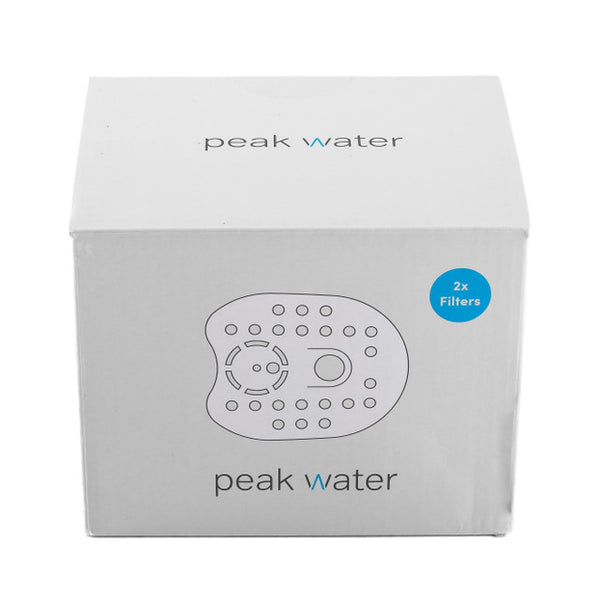 one box with two sets of filters that go in a peak water filter 