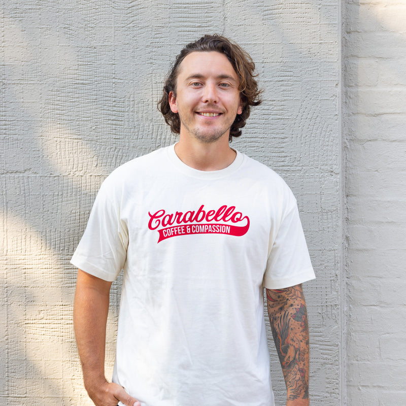Cream Carabello Baseball Tee