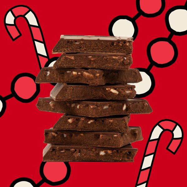 Candy Cane Dark Chocolate Truffle Bar