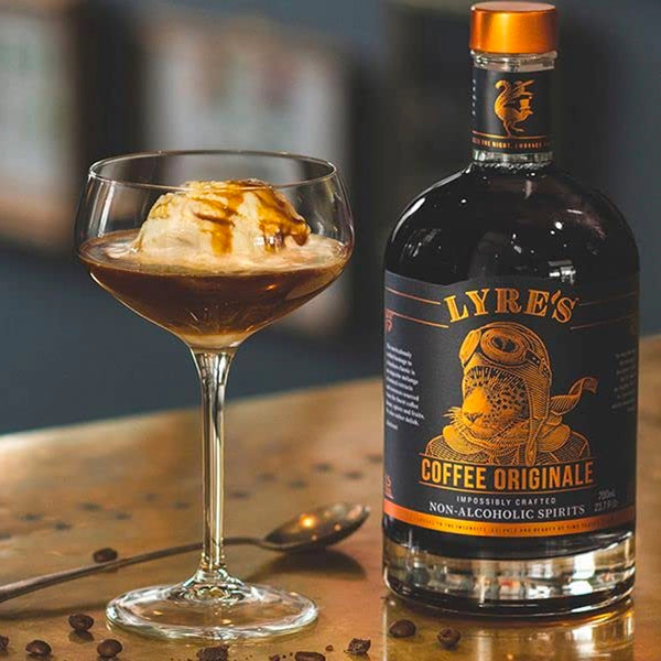 Coffee originale on ice cream