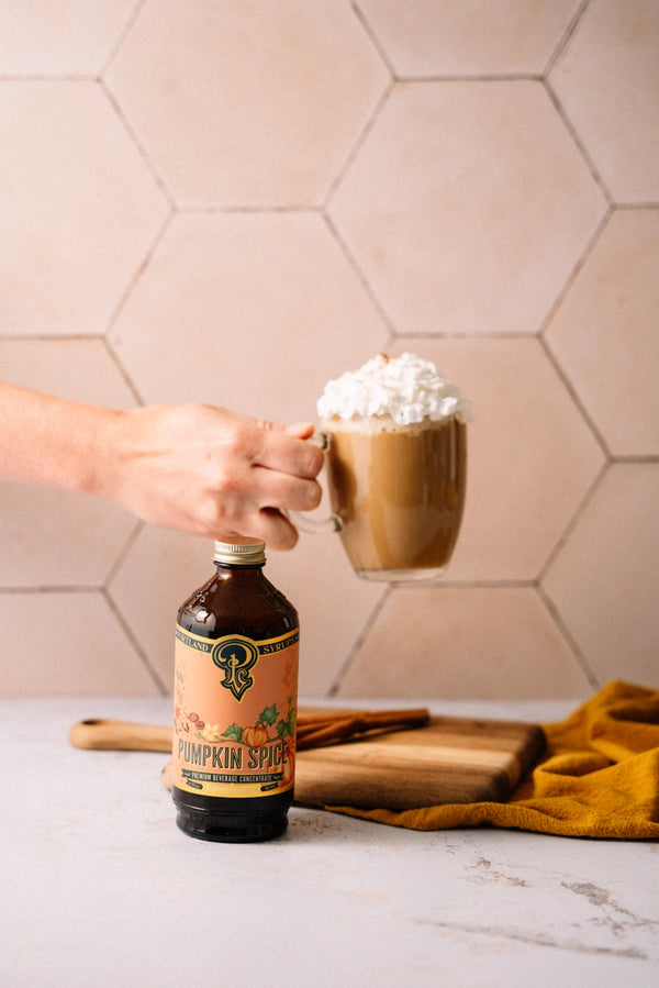 pumpkin spice latte with whipped cream
