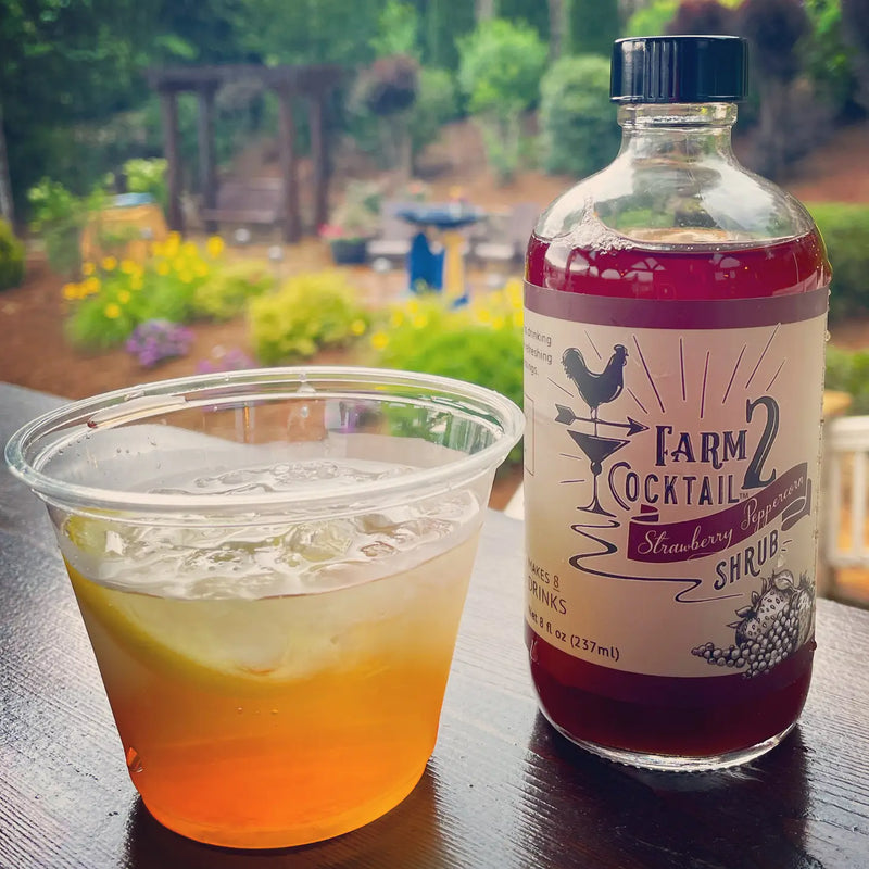 Strawberry Peppercorn Shrub Mixer